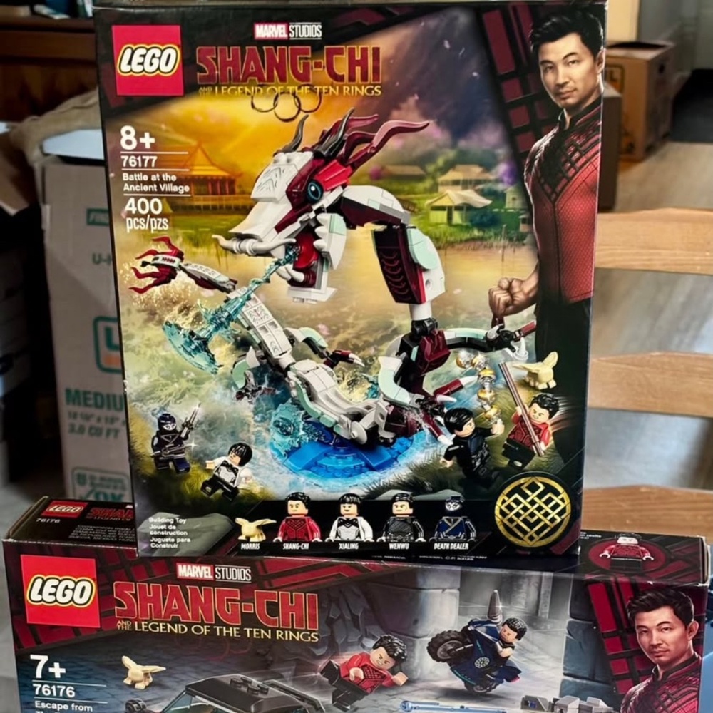 BUNDLE of THREE LEGO MARVEL STUDIOS SHANG-CHI sets 76177, 76176 & 40454 UNOPENED